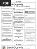 Diario oficial de Nova Iguaçu - 12 de abril de 2013.