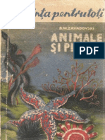 Animale Si Plante (B.M.Zavadovski; Ed.cartea Rusa 1957)