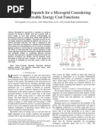 Economic Dispatch For A Microgrid Considering Renewable Energy Cost Functions