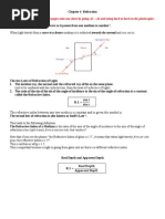 IGCSE Physics Refraction Experiment