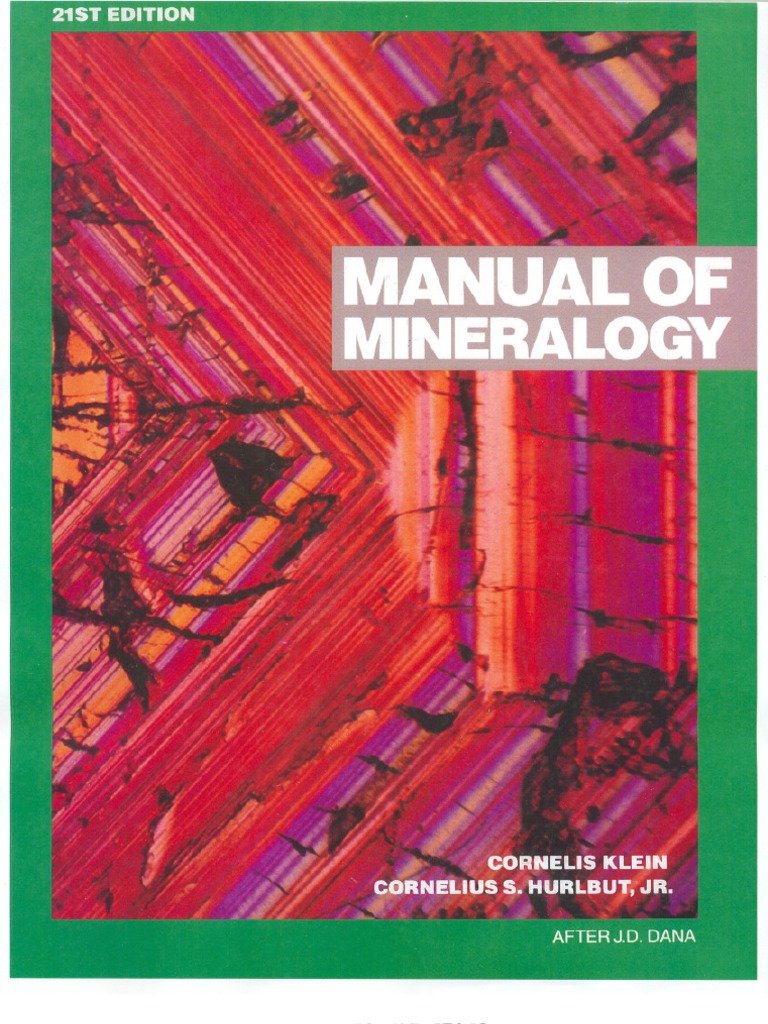 Manual of Mineralogy PDF