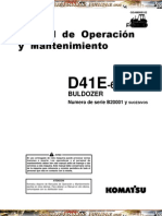 Manual Operacion Mantenimiento Bulldozer D41e Komatsu PDF