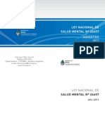 Ley Nacional #26657 - Salud Mental Argentina - 2010