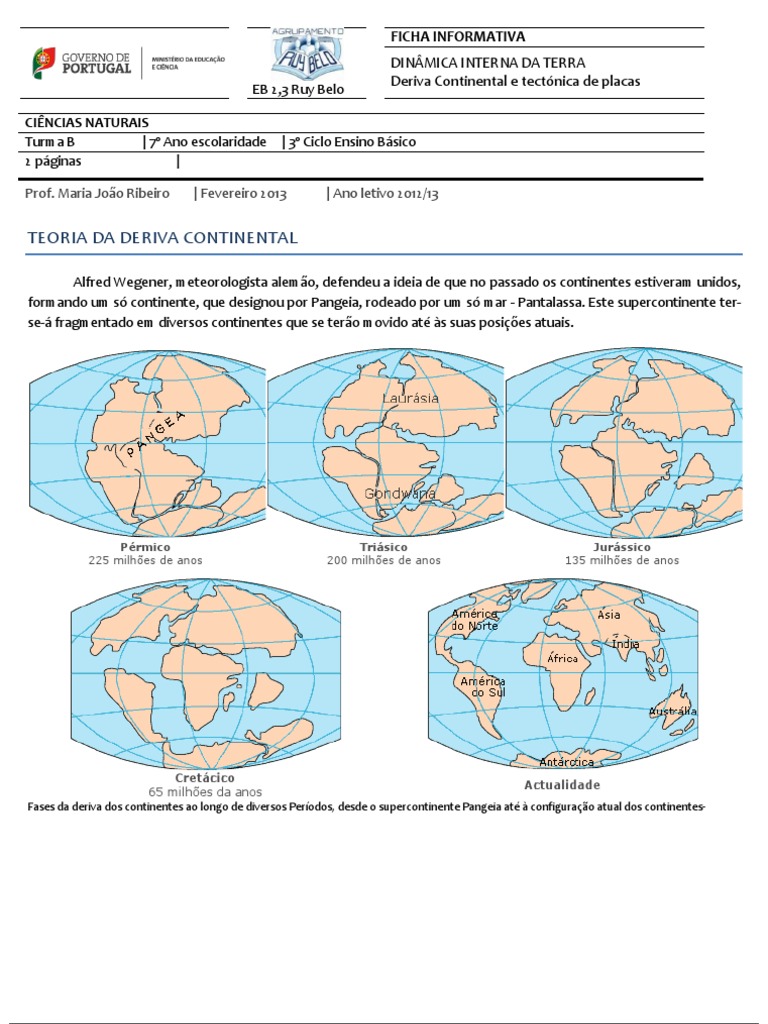 O Que Afirma A Teoria Da Deriva Continental