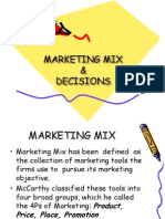 Marketing Mix & Decisions