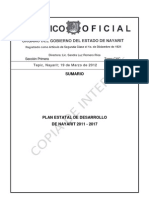 Plan Estatal de Desarrollo 2011 - 2017 (Nayarit)