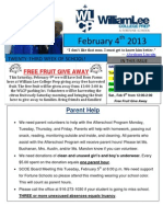 17th Newsletter 2-4-2013