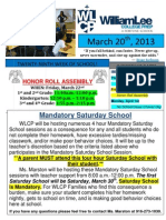 20th Newsletter 3-20-2013