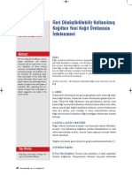 Geri Dönüştürülebilir Kullanılmış Kağıttan Yeni Kağıt Üretiminin Irdelenmesi PDF