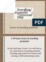 Issues in Teaching Grammar