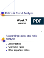 Ratios & Trend Analysis: Week 7