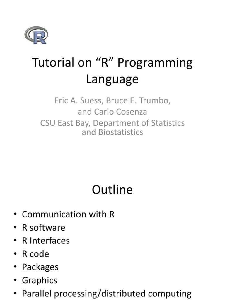r Tutorial | R (Programming Language) | Computer Programming