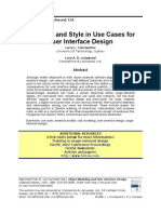 (Ebook - PDF - Gui) Structure and Style in Use Cases For User Interface Design