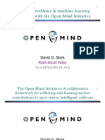 Unsolved Problems in Machine Learning Associated With The Open Mind Initiative
