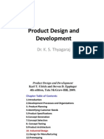 Product Design and Development: Dr. K. S. Thyagaraj