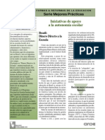 PREAL (2001) Iniciativas de Apoyo A La Autonomía Escolar PDF