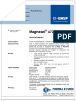 Chemicals Zetag DATA Magnasol 4725 G - 0410