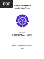 Download Tugas Sistem Operasi - Instalasi Linux Vector Soho 50 by dwianto agung siwitomo SN13564848 doc pdf