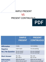 Simple Present vs Present Continuous (2)