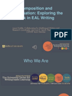 Composition and Conversation: Exploring The Link in EAL Writing