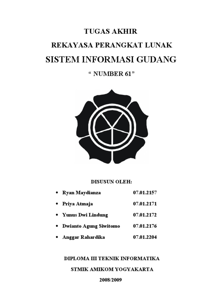 Tugas Akhir Rekayasa Perangkat Lunak Sistem Informasi Gudang