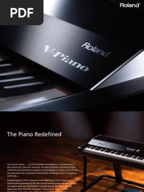 V Piano Brochure Piano Synthesizer