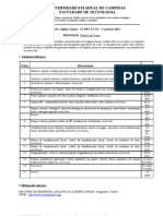 Cronograma �lgebra Linear TT 109 e TT 111 - 2013