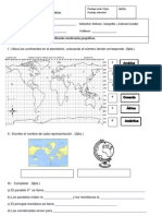 Prueba parcial historia 4° basico Mabel