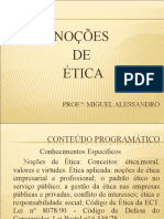 Noções de Ética (Prof Miguel Alessandro)