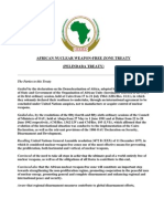 African Nuclear Weapon Free Zone Treaty (ANWFZT)