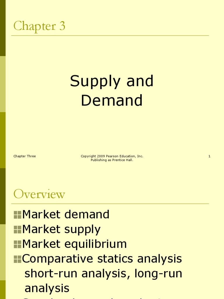 Supply And Demand Chapter Three Publishing As Prentice Hall 1 Pdf
