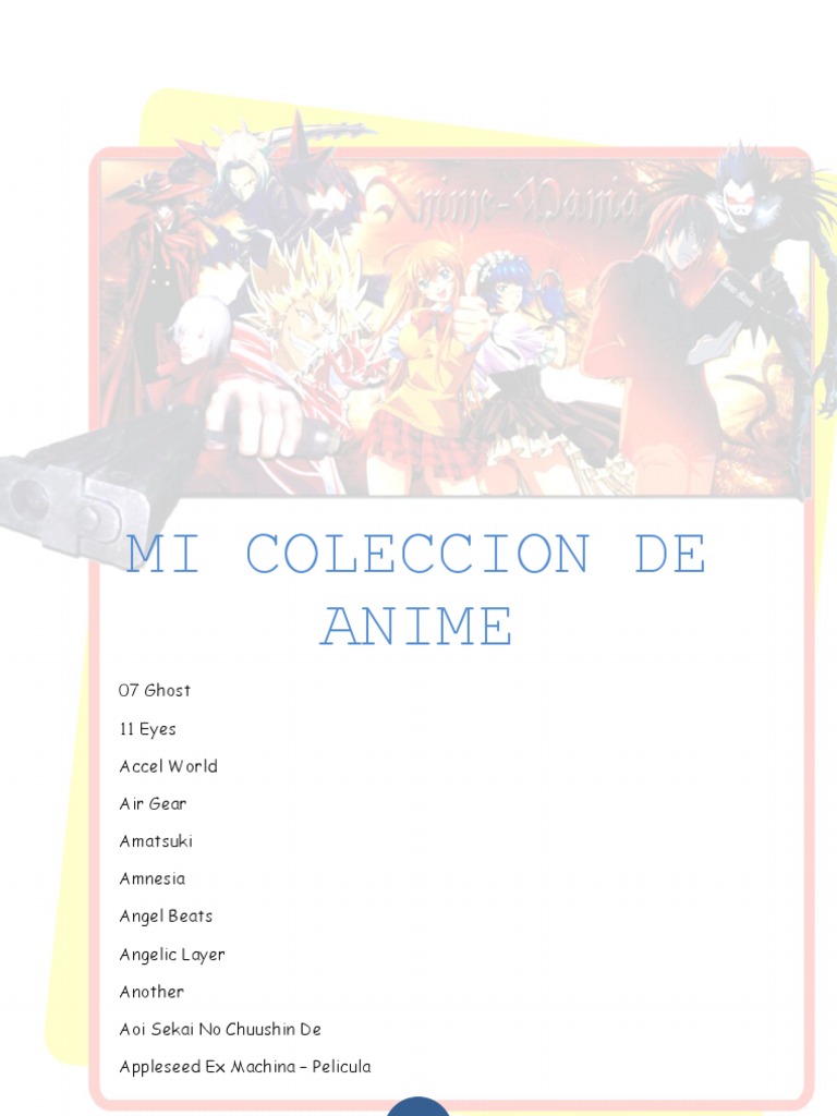 Lista De Anime Alfabetico Anime Y Manga Companias De Anime
