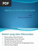 Download MENULIS PESAN PERSUASIF by Adi Lombok SN135680141 doc pdf