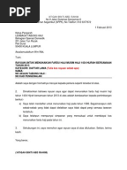 Contoh Surat Rayuan Mengerjakan Haji