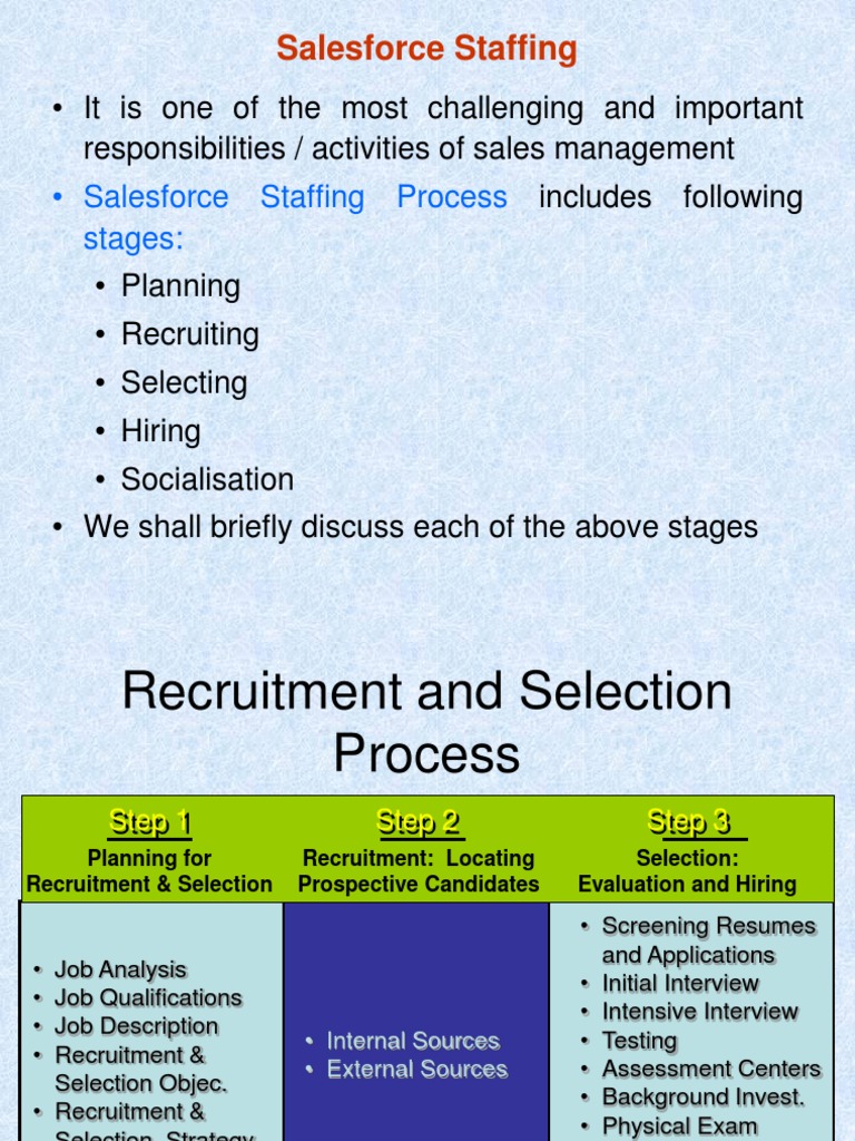 Recruitment and Selection | PDF | Recruitment | Sales