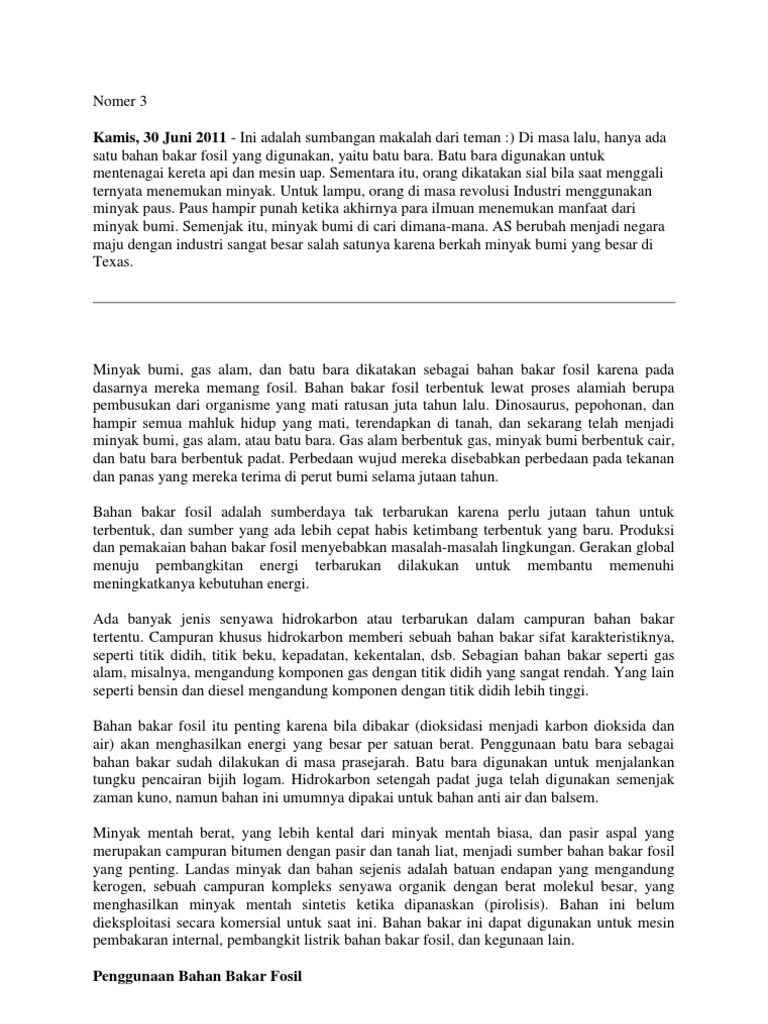 Batubara Adalah Bahan Bakar Paling Kotor Dari Semua Bahan Bakar Fosil