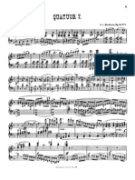 Beethoven - Arrangement - Quartets For Solo Piano - Quator No 7 Op 59 No 1 PDF