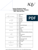 Physics Formula Sheet 2