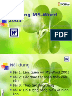 Bai Giang M Bai Giang MS Word 2003 CAO MINH DUC