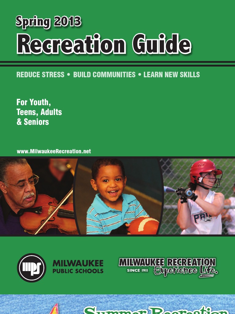 Milwaukee Recreation Activity Guide PDF Cheque Master Card