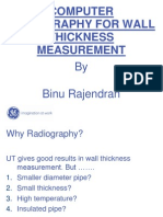 Computer Radiography For Wall Thickness Measurement