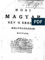 Borgátai Szabó József (1789-1885) - A Hősi Magyar Név 'S Eredet Méltóságának Kivivása 1825.