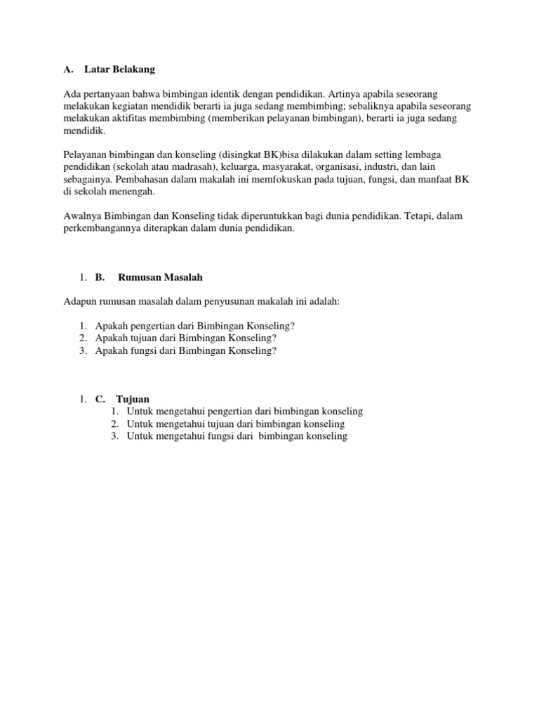 Bimbingan Konseling Faidu