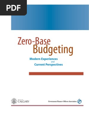 Gfo a Zero Based Budgeting