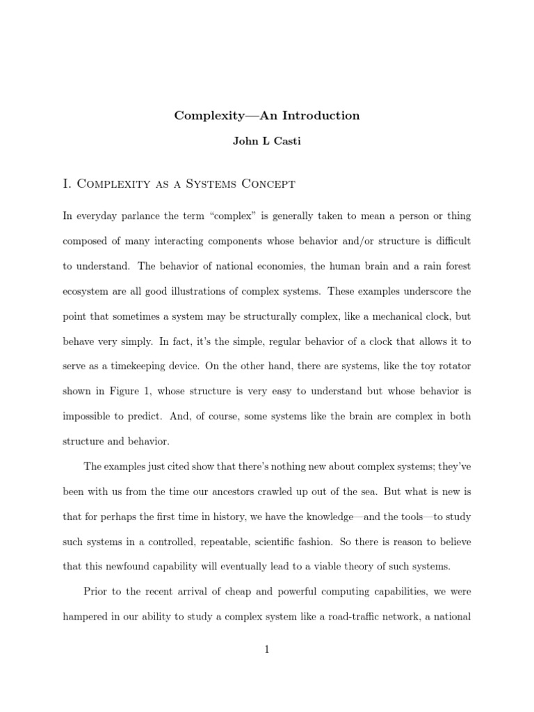 Understanding Complexity in Systems | PDF | Chaos Theory | Emergence