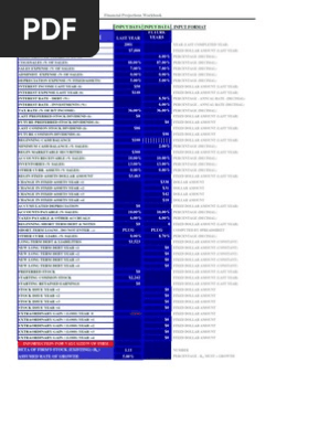 Financial Projections Workbook