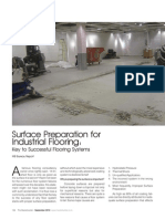 Article On 'Surface Preparation For Industrial Flooring' by Chaitanya Raj Goyal