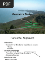 Chapter 5 - Lecture 3-Geometric Design - Horizontal Alignment