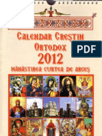2012 Calendar Crestin Ortodox