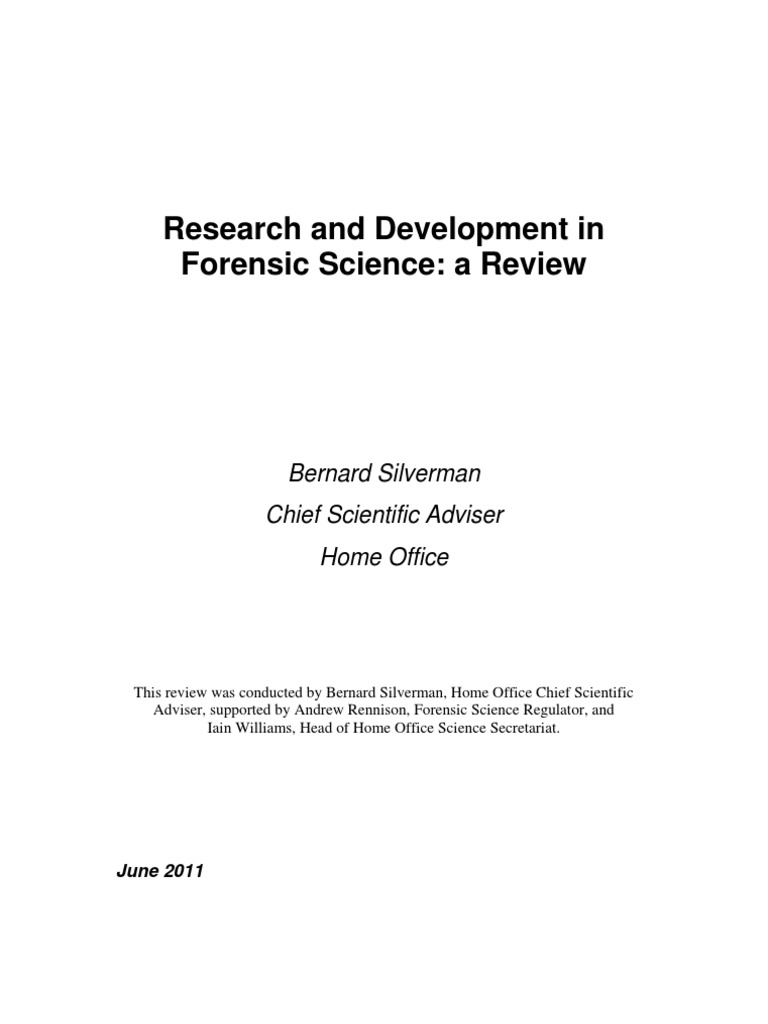 research paper forensic science